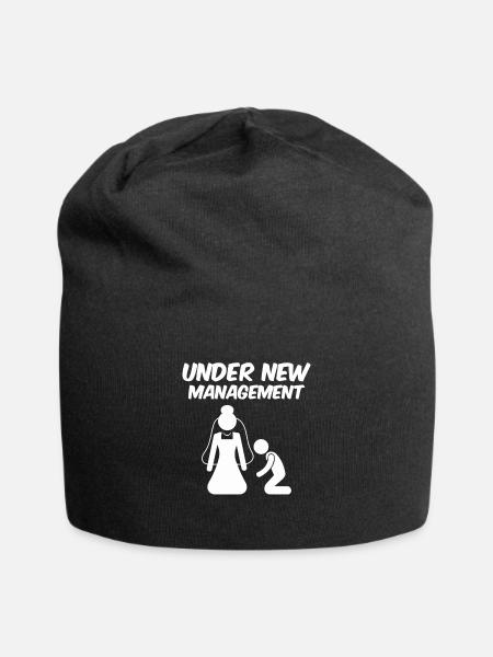 Bräutigam Ehefrau - Jersey-Beanie - Schwarz