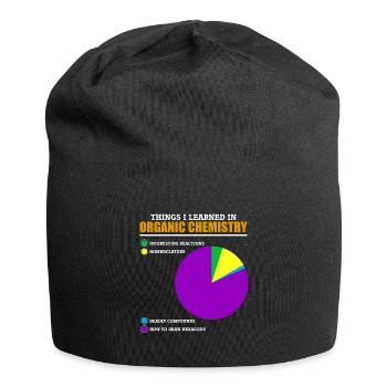 Drôle de chimie organique jeu de mots pour les chimistes - Bonnet en jersey - noir - Devant