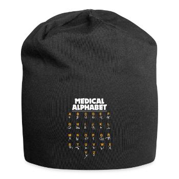 Medical Alphabet Nurse & Chemist - Jersey Beanie - black - Front