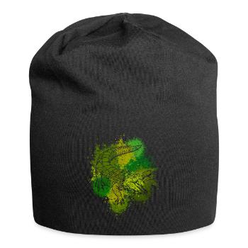 Crocodile Aligator predator reptile gift - Jersey Beanie - black - Front