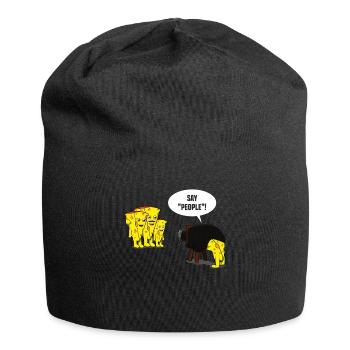 Funny Photography Camera Photo Cheese Drawing Meme - Jersey-Beanie - Schwarz - Vorne