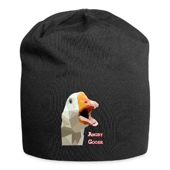 Angry Goose - Goose , Geese , - Jersey Beanie - black - Front
