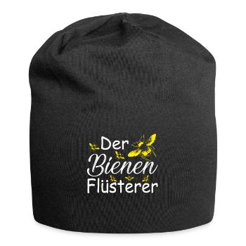 Der Bienenflüsterer Biene Imker Imkerei - Jersey-Beanie - Schwarz - Vorne
