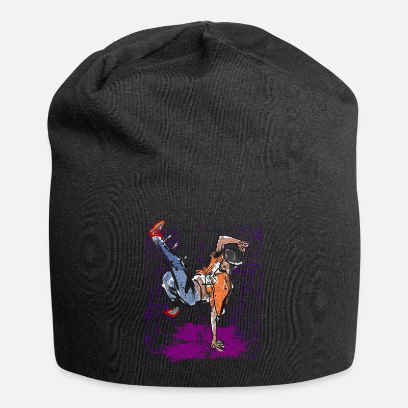 Breakdance hip hop - Bonnet en jersey - noir