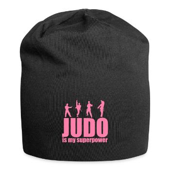 Judoka Kampfkunst Kampfsport Judo Judo Damen - Jersey-Beanie - Schwarz - Vorne