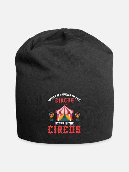 Circus visit - Jersey Beanie - black