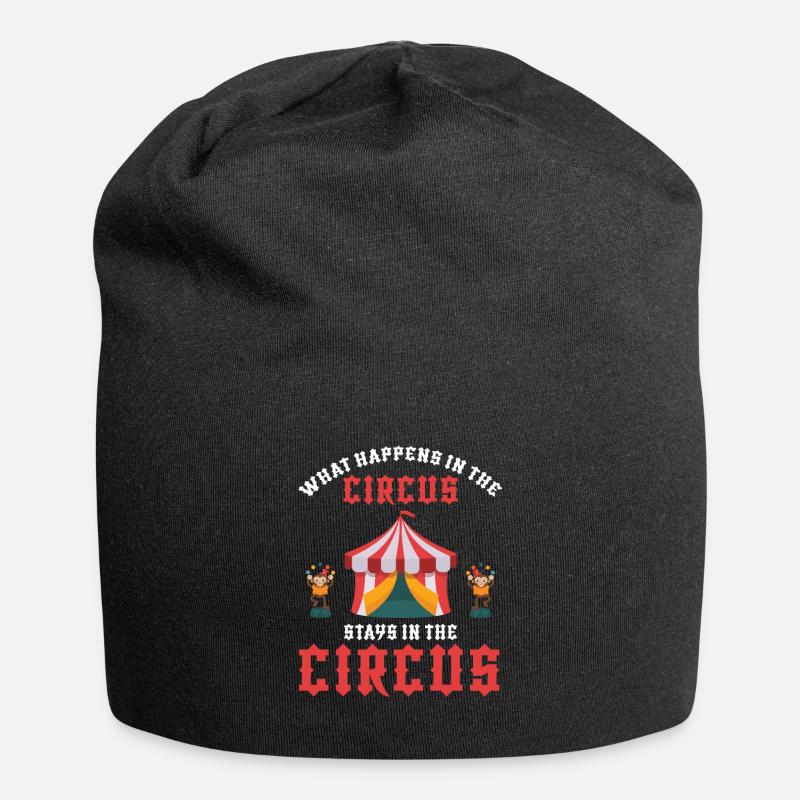 Zirkus Besuch - Jersey-Beanie - Schwarz