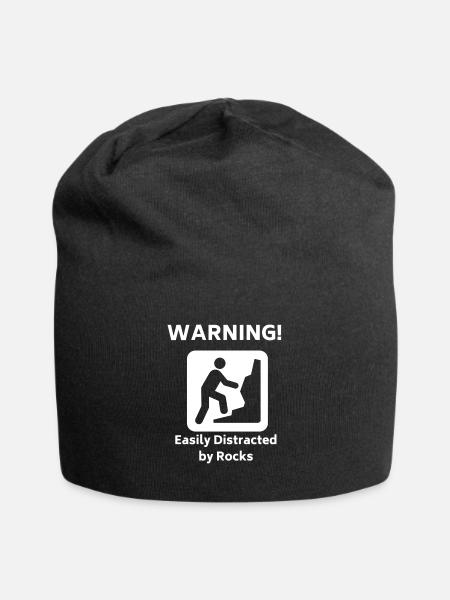 Cadeau de conception de collectionneur de minéraux de roche géologique drôle - Bonnet en jersey - noir