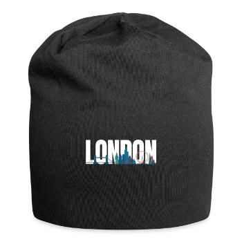 London Skyline UK England Tower Bridge Geschenk - Jersey-Beanie - Schwarz - Vorne