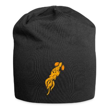 Riesen-Kalmar Kreatur cooles Geschenk - Jersey-Beanie - Schwarz - Vorne