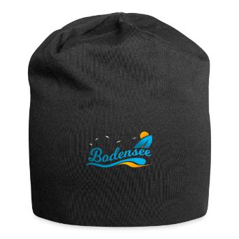 Lake Constance Alps Gift Shirt - Jersey Beanie - black - Front