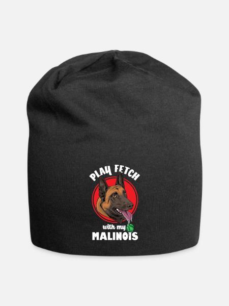 Belge Malinois - Bonnet en jersey - noir