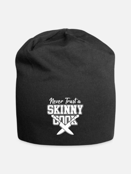 Koch - Jersey-Beanie - Schwarz