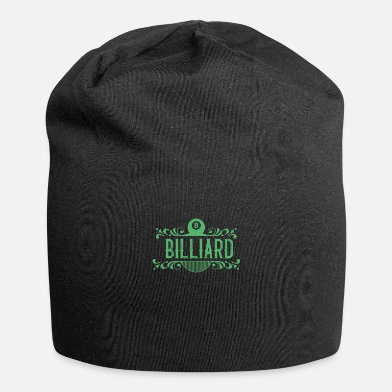 Billard - Jersey-Beanie - Schwarz
