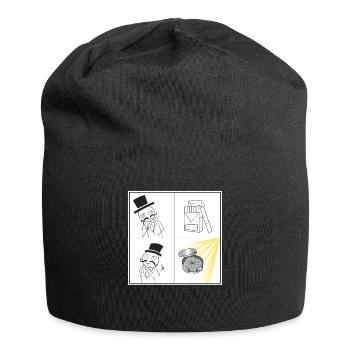 Snus Meme Shirt Tabak Zigaretten Geschenk Snuser - Jersey-Beanie - Schwarz - Vorne