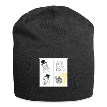 Snus Meme Shirt Tobacco Cigarettes Gift Snuser - Jersey Beanie - charcoal grey - Front