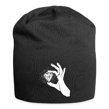 Goldschmied Diamanten - Jersey-Beanie - Schwarz - Vorne