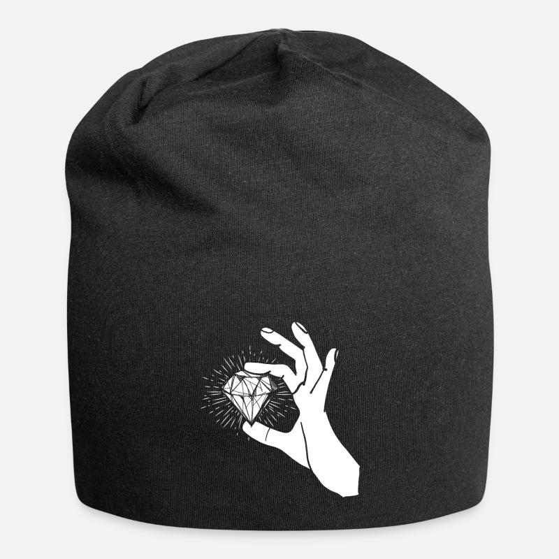 Goldschmied Diamanten - Jersey-Beanie - Schwarz