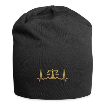Anwalt Herzschlag - Jersey-Beanie - Schwarz - Vorne