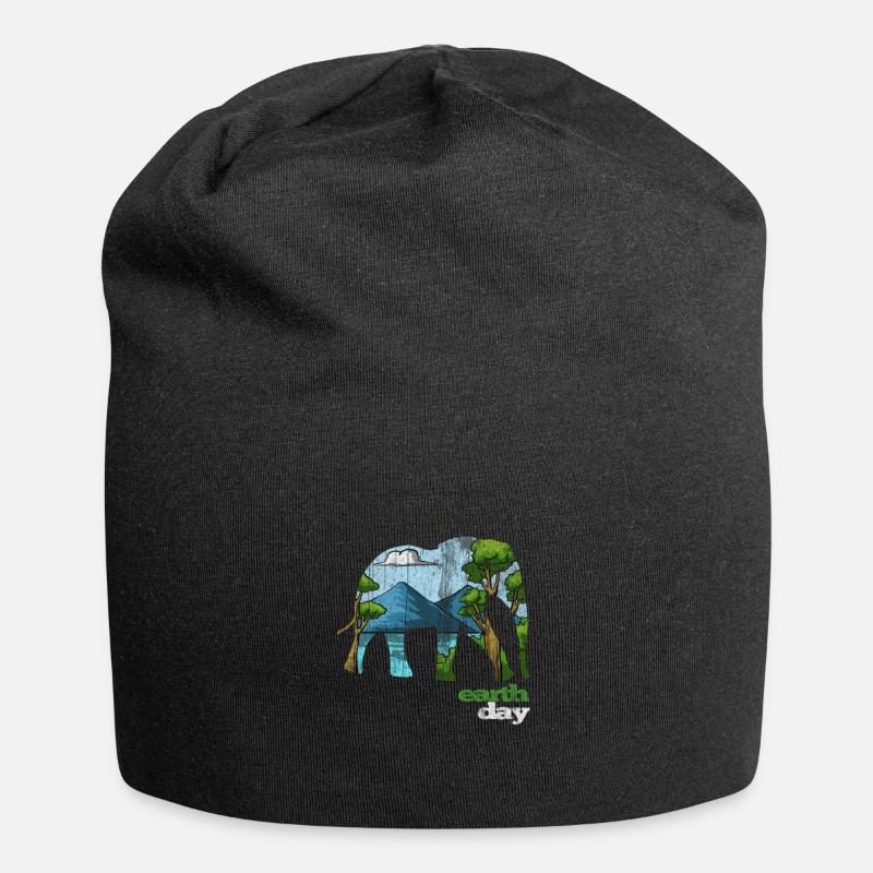 Jour de la Terre - Jour de la Terre - Bonnet en jersey - noir