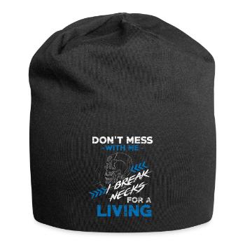 Physiothérapeute anatomie - Bonnet en jersey - noir - Devant