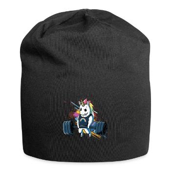 Unicorn Weightlifting T-Shirt Fitness Gymnastics Lift - Jersey Beanie - black - Front