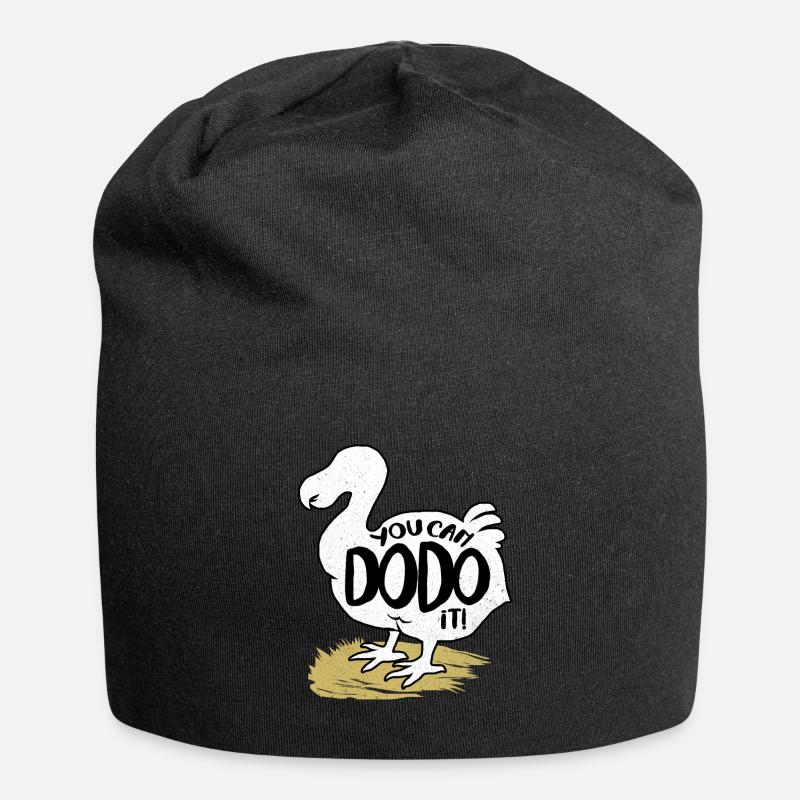 Dodo - Jersey-Beanie - Schwarz