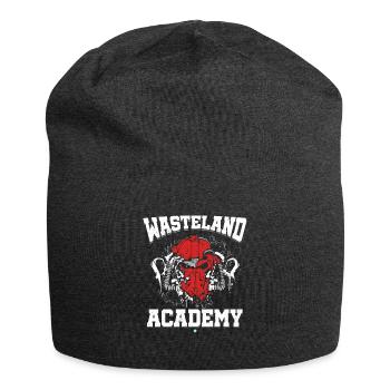 Wasteland Academy Shirt Geschenk für Gamer - Jersey-Beanie - Anthrazit - Vorne