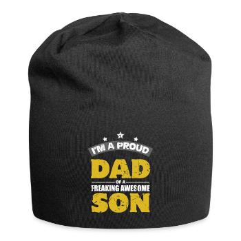Ich bin ein stolzer Vater eines großartigen Sohnes - Jersey-Beanie - Schwarz - Vorne