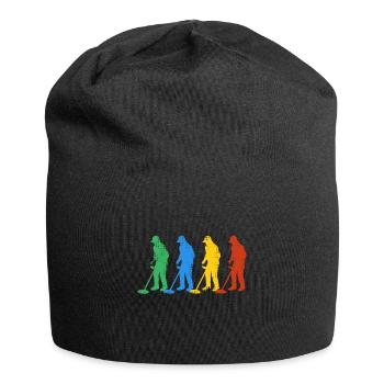 Metal detector treasure hunt pods probe treasure - Jersey Beanie - black - Front