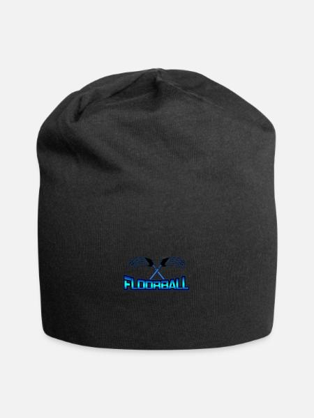 Unihockey Floorball Sport Hobby - Jersey-Beanie - Schwarz