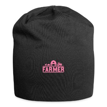 Mama Bäuerin Landwirt Bauer Landwirtin - Jersey-Beanie - Schwarz - Vorne