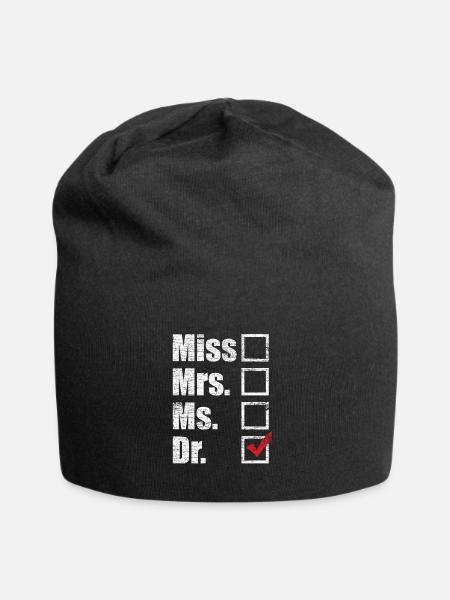 Doctor Ph.D. - Jersey Beanie - black