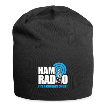 Ham Radio Its A Contact Sport Funny Ham Radio Quot - Bonnet en jersey - noir - Devant