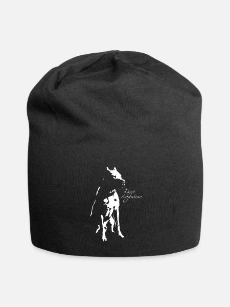 Dogo Argentino - Jersey-Beanie - Schwarz
