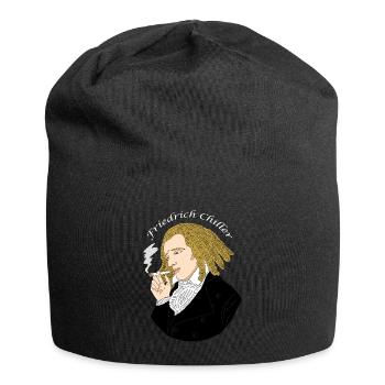 Friedrich Schiller Cannabis Weed Poet Chiller - Jersey Beanie - black - Front