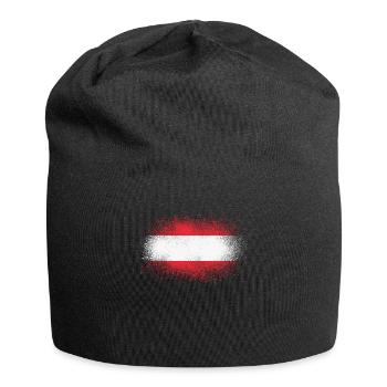 Austria Grunge Austrian Flag Gift - Jersey Beanie - black - Front