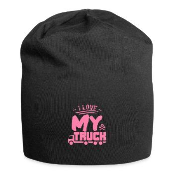 Camion chauffeur routier chauffeur de camion - Bonnet en jersey - noir - Devant