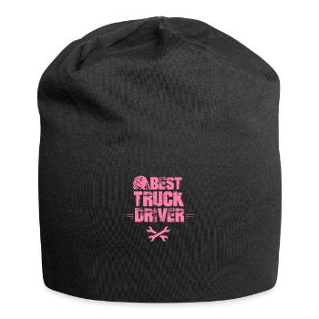 Camion chauffeur routier chauffeur de camion - Bonnet en jersey - noir - Devant