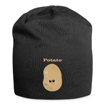 pommes de terre - Bonnet en jersey - noir - Devant