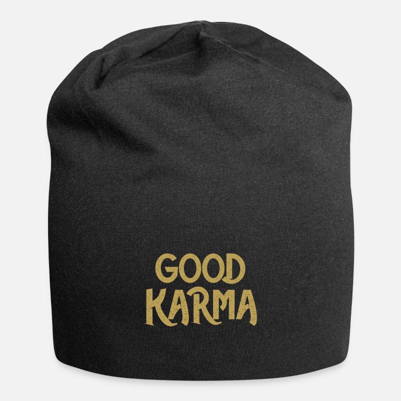 Meditation - Jersey-Beanie - Schwarz