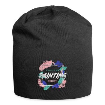 Maler - Jersey-Beanie - Schwarz - Vorne