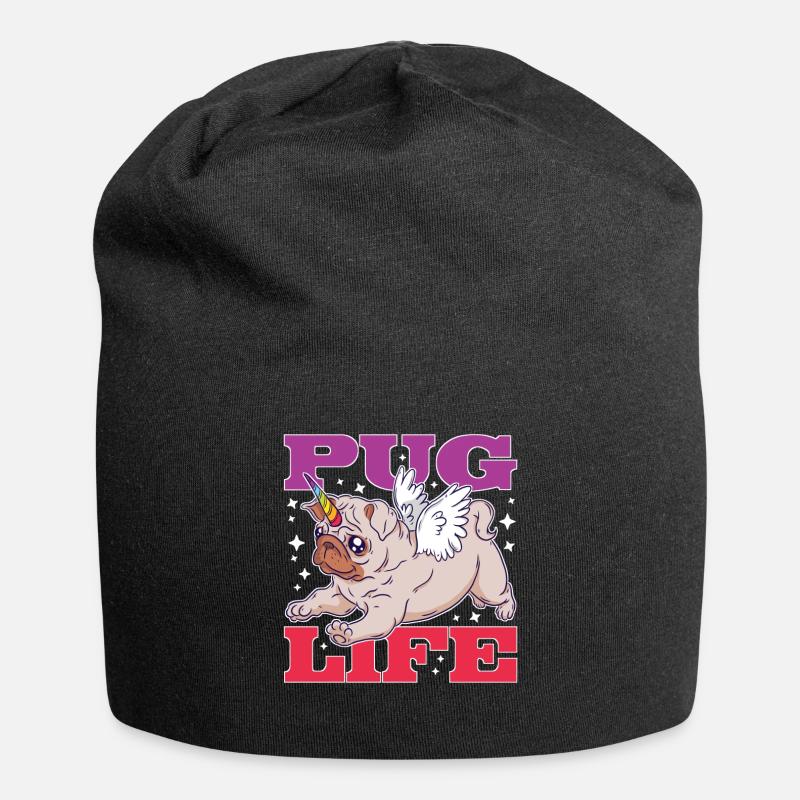 Pug Life - Jersey Beanie - black