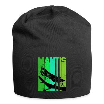 Gottesanbeterin - Jersey-Beanie - Schwarz - Vorne