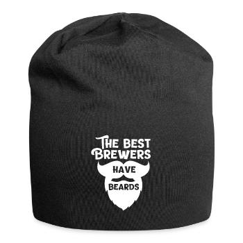 The best Brewers have Beards - Jersey Beanie - black - Front