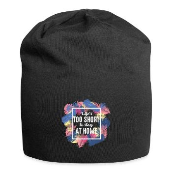 Travel at home - Jersey Beanie - black - Front