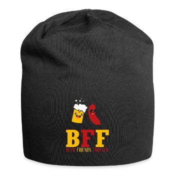 Beer Friends Forever - Jersey-Beanie - Schwarz - Vorne