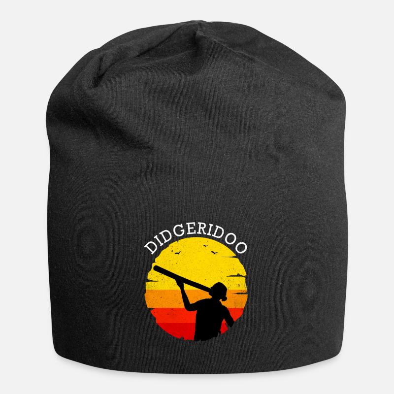 Didgeridoo - Jersey-Beanie - Schwarz
