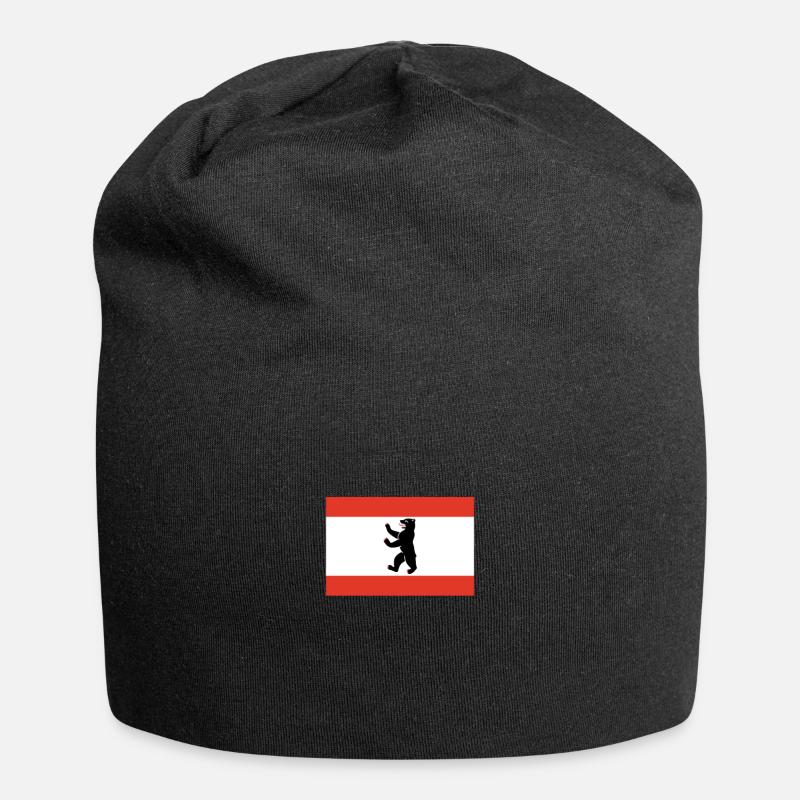 Berlin - Jersey-Beanie - Schwarz