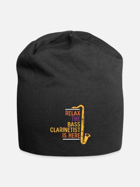 Bassklarinette Spieler - Jersey-Beanie - Schwarz